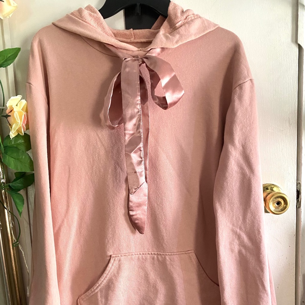 Flirtitude Active Blush Pink Oversized Pullover Hoodie